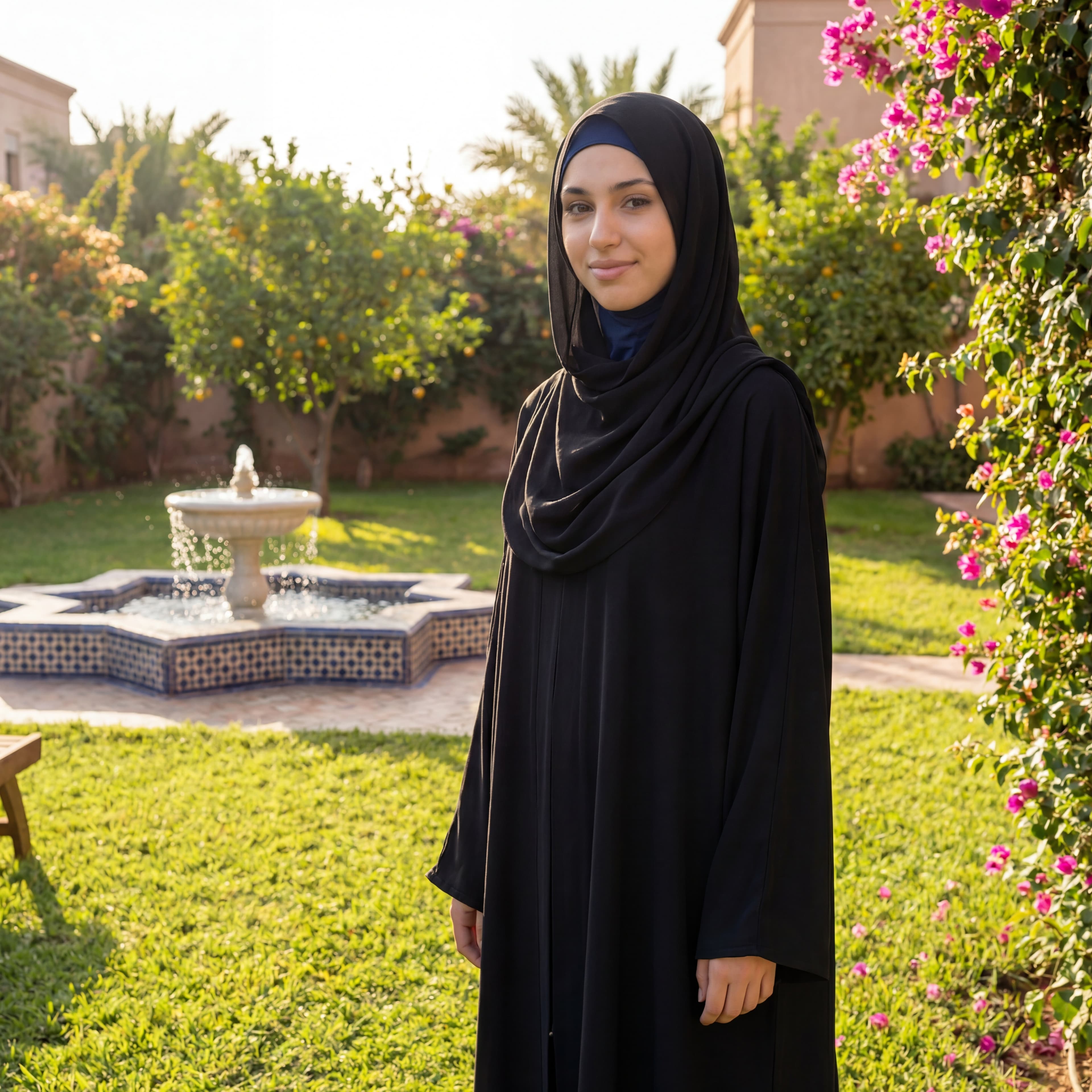 Women's hijab collection - modest garden setting